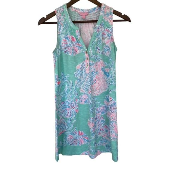Lilly Pulitzer Mint Green, Pink and Teal Sleeveless Dress - xxs - Picture 1 of 5